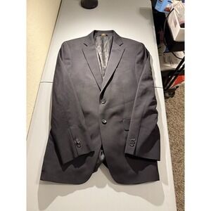 Banana Republic Blazer 38R Black Wool Modern Fit Cerruti Fabric Sport Coat Mens‎